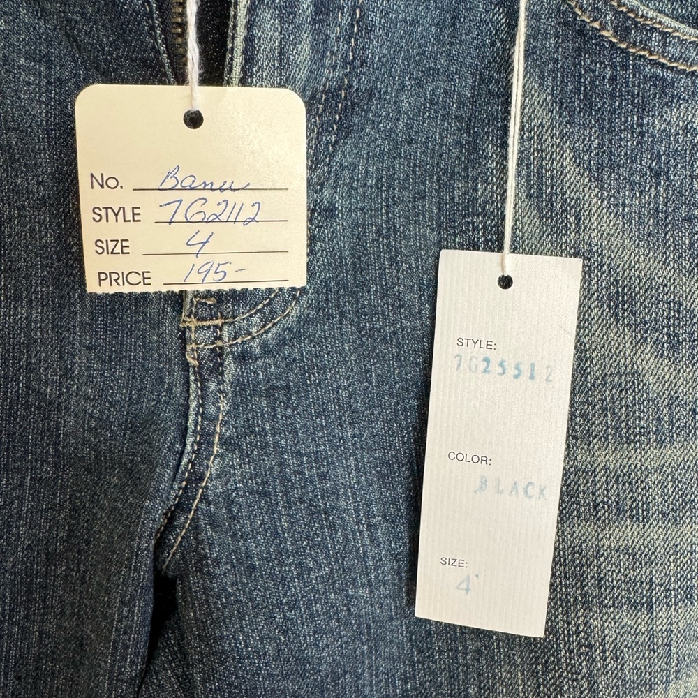 Vintage Paris Chic Women’s Flare Jeans Size 4 Originally 195.00 Embellished - Picture 7 of 13